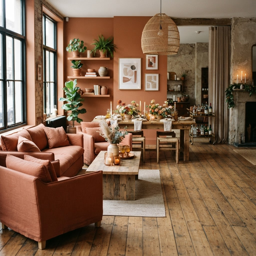 Event space set for a small gathering